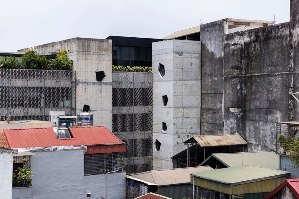 concrete flakes by g8a architecture urban planning