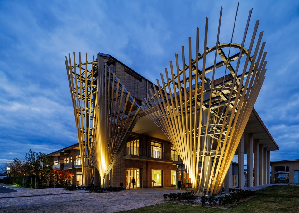 chikujo town public library by kengo kuma
