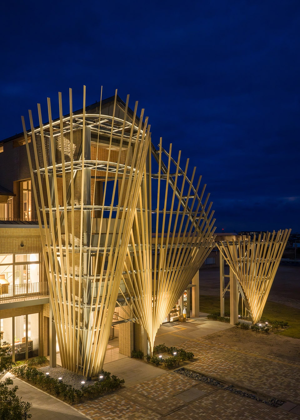 chikujo town public library by kengo kuma