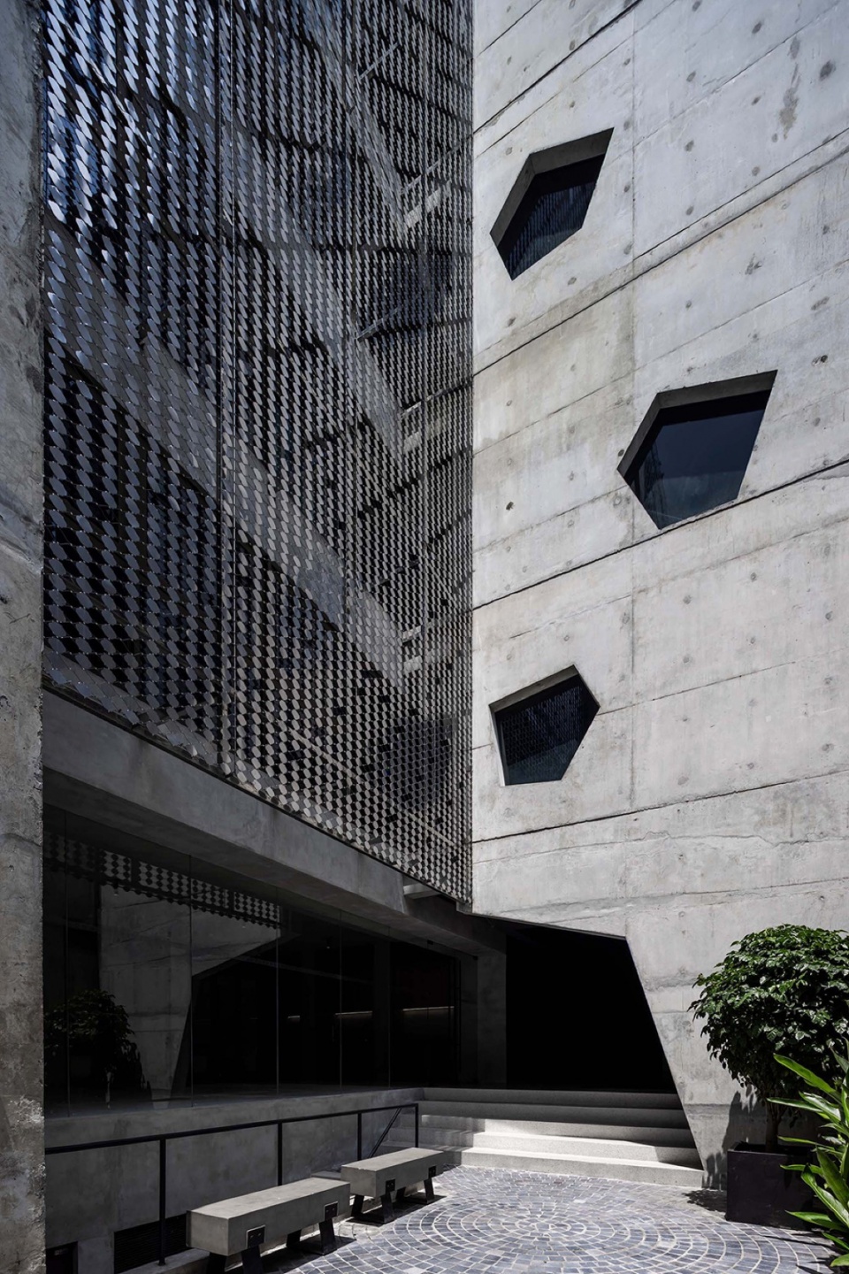 concrete flakes by g8a architecture urban planning