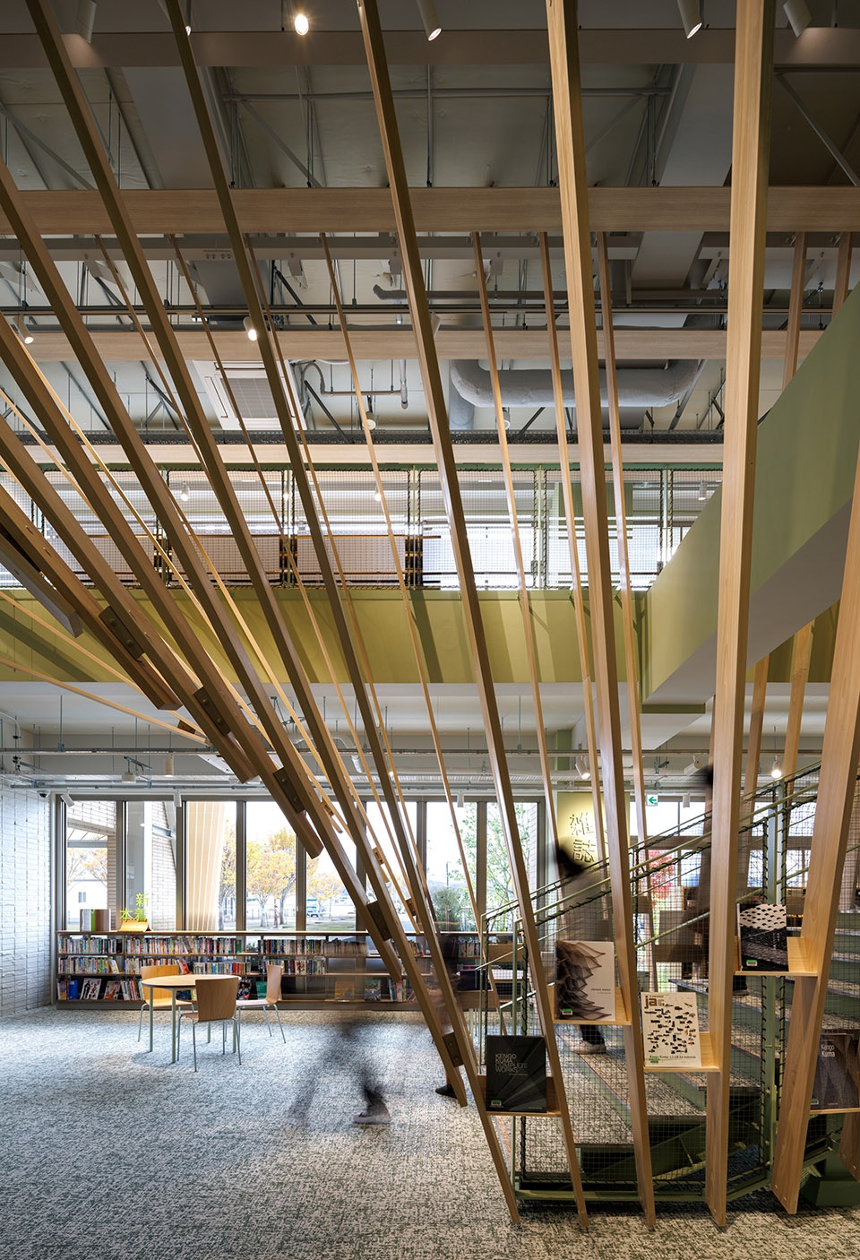 chikujo town public library by kengo kuma