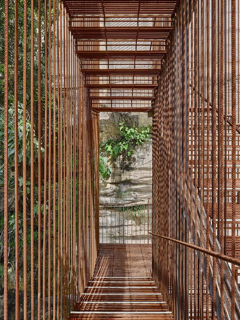 Landscape staircase in la Vall del Paradis by Comas Pont arquitectes