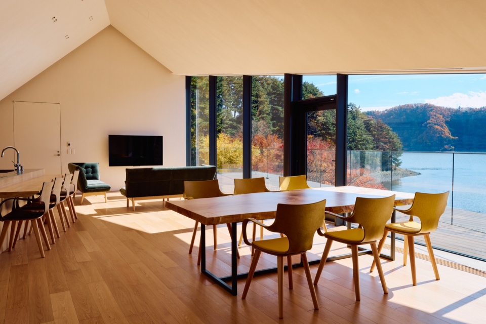 villa fuji kawaguchiko aero by kengo kuma