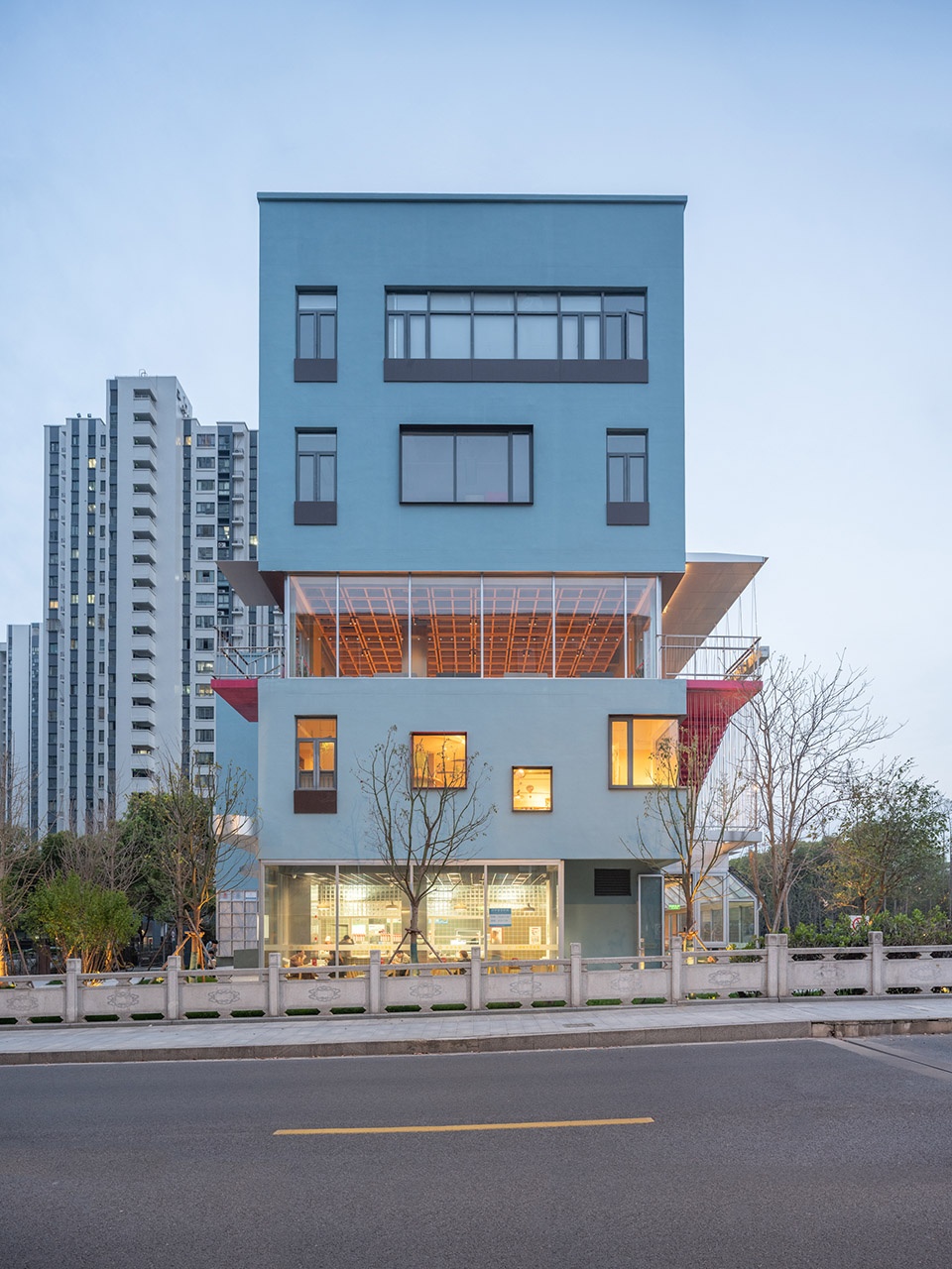 shangao canal social service center by atelier liuyuyang