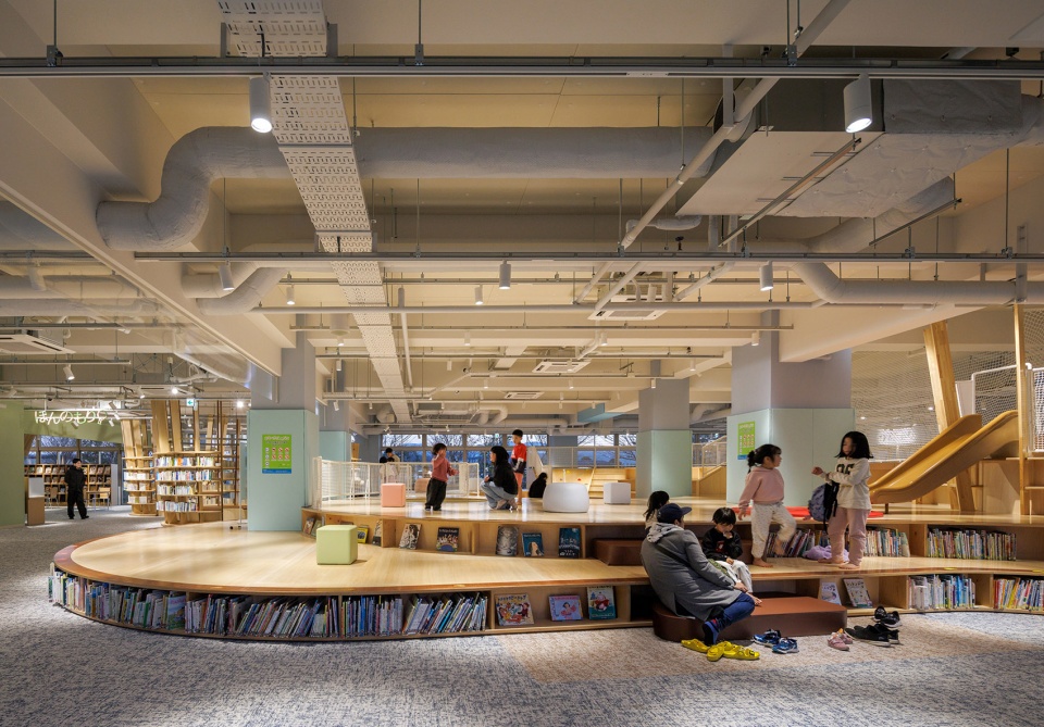chikujo town public library by kengo kuma