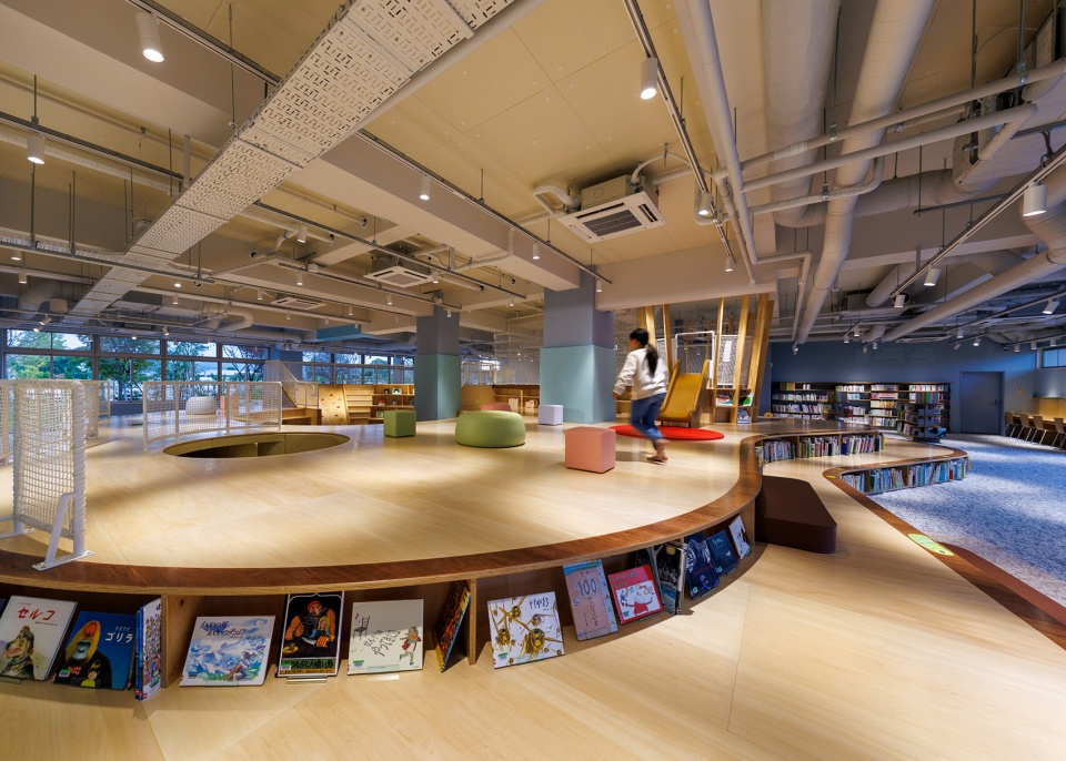 chikujo town public library by kengo kuma