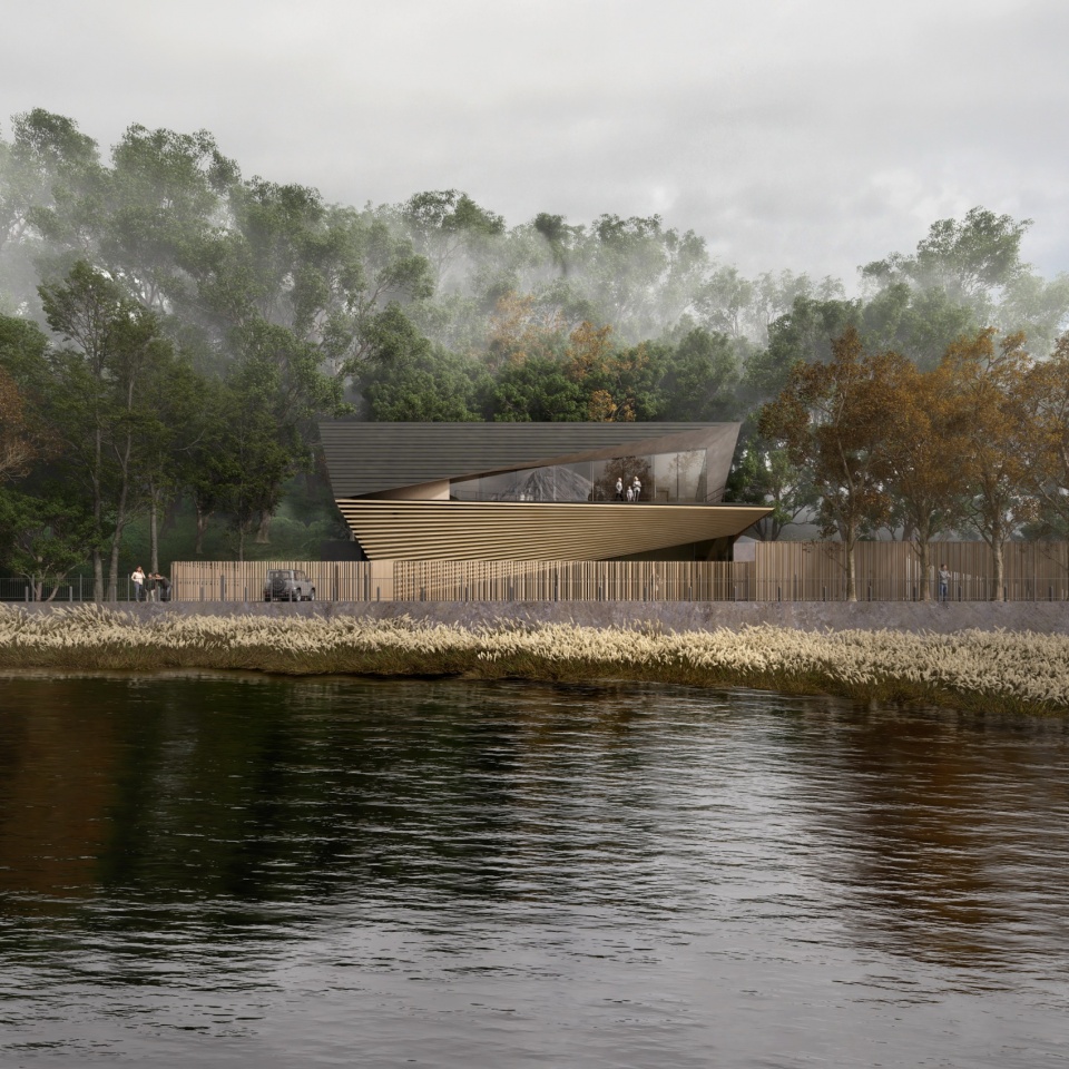 villa fuji kawaguchiko aero by kengo kuma