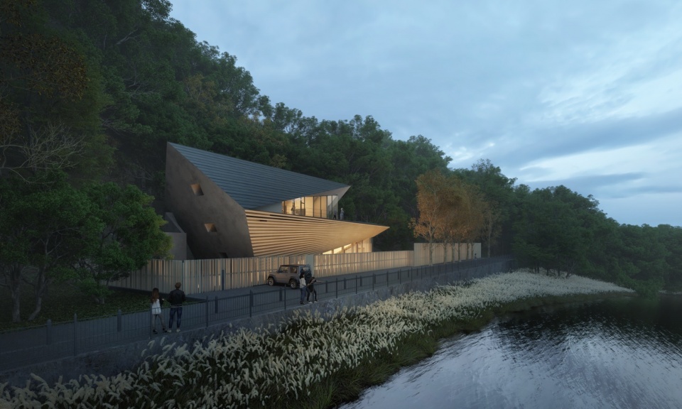 villa fuji kawaguchiko aero by kengo kuma