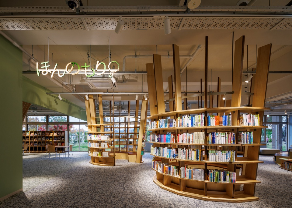 chikujo town public library by kengo kuma