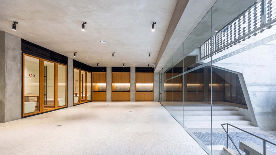 concrete flakes by g8a architecture urban planning