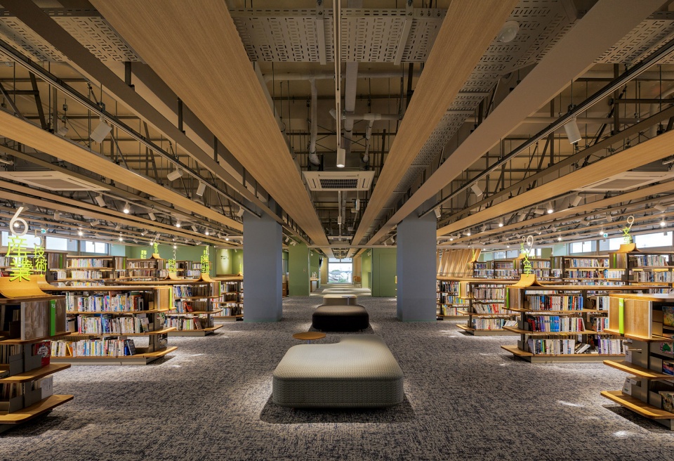 chikujo town public library by kengo kuma
