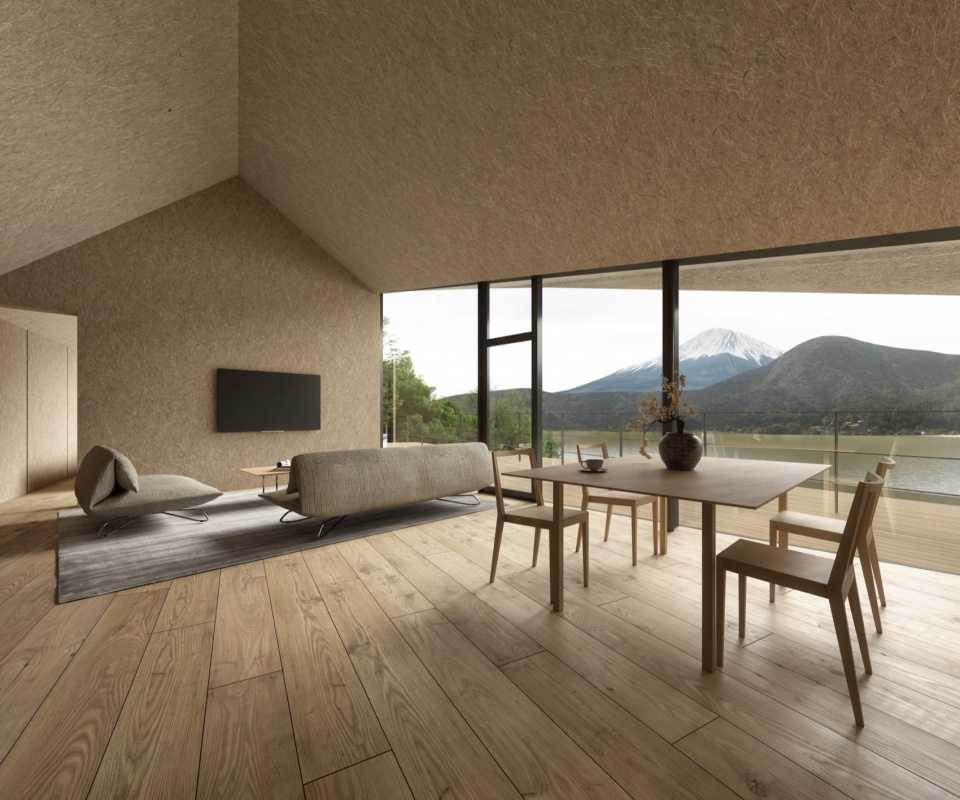 villa fuji kawaguchiko aero by kengo kuma