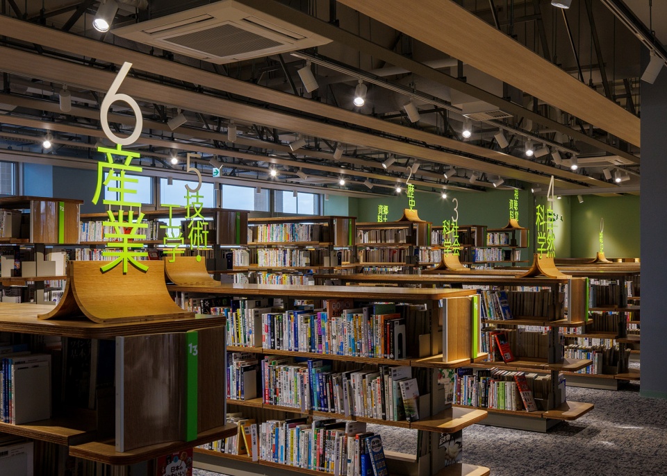 chikujo town public library by kengo kuma