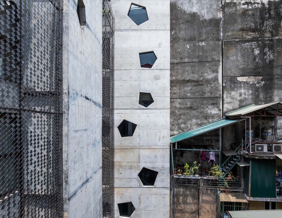 concrete flakes by g8a architecture urban planning