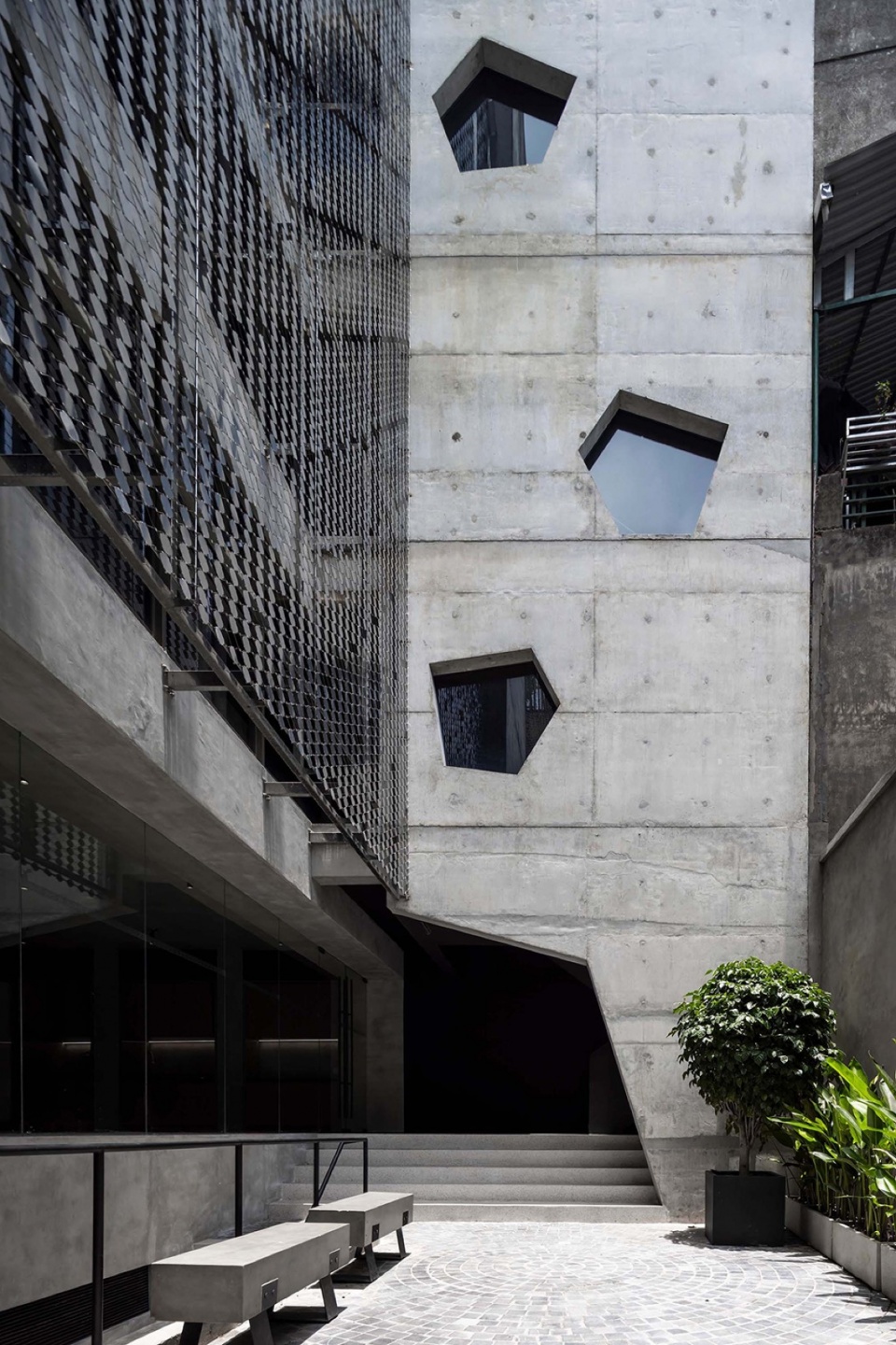 concrete flakes by g8a architecture urban planning