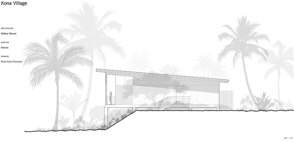 kona village by walker warner architects