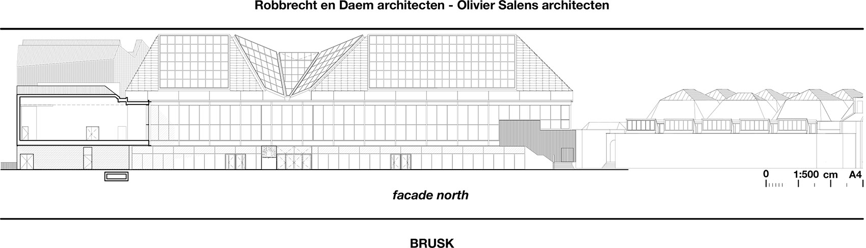 Robbrecht en Daem architecten en Olivier Salens architecten BRUSK facade north 拷贝