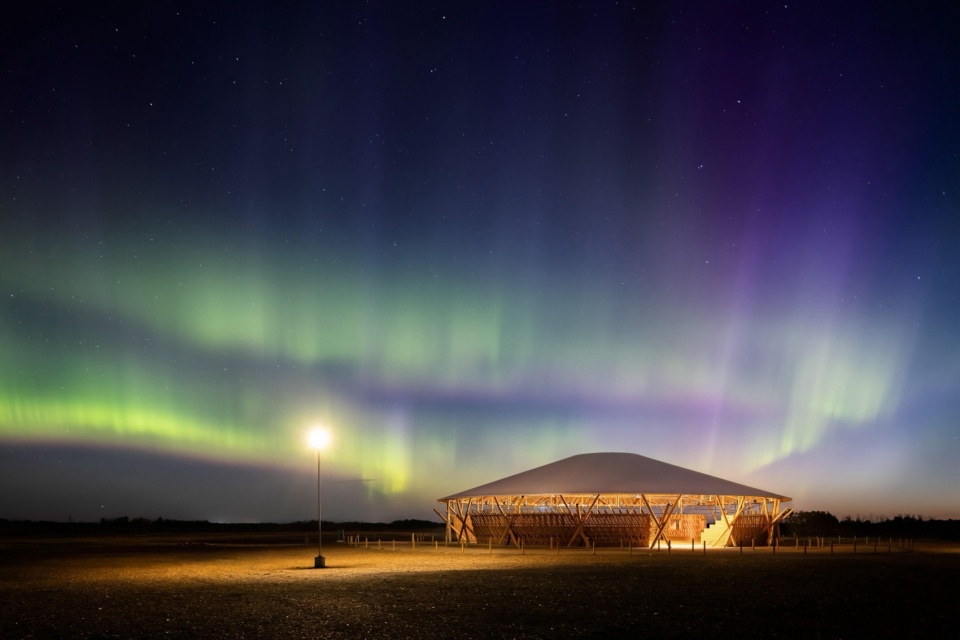Muscowpetung Powwow Arbour by Oxbow Architecture Richard Kroeker