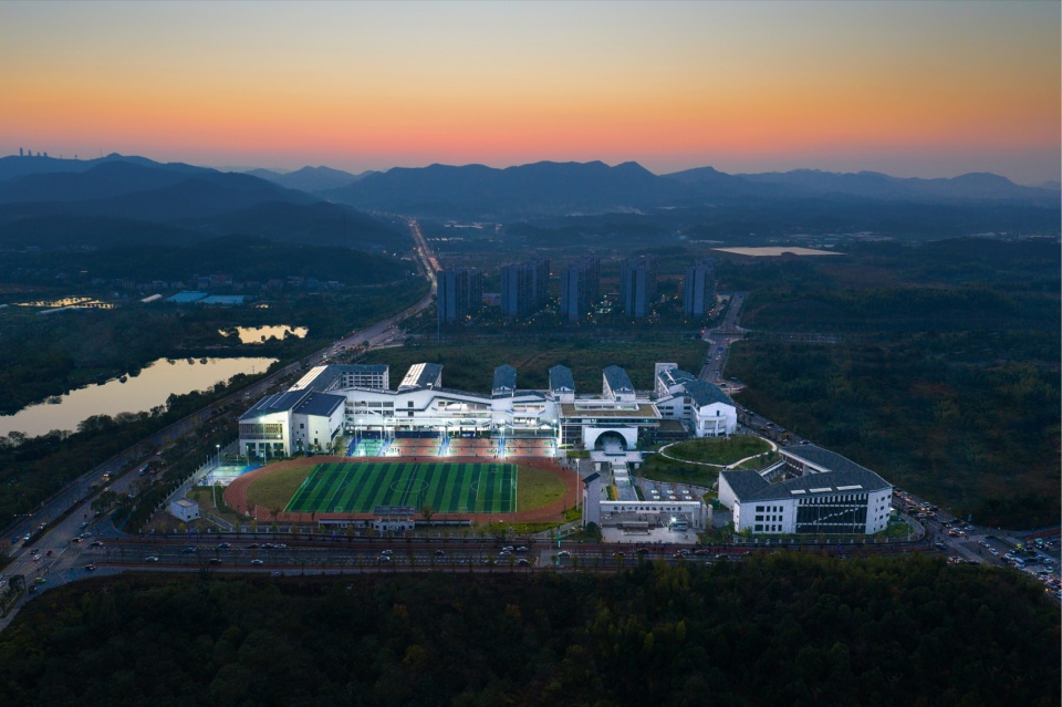 a journey through the mountains changsha nanya meixi lake high school by cmie luo jin studio