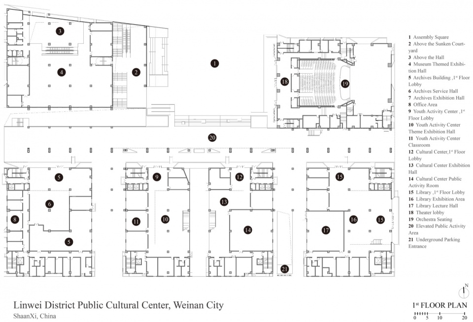 linwei district public cultural center weinan city by jointhorp architectural design co ltd