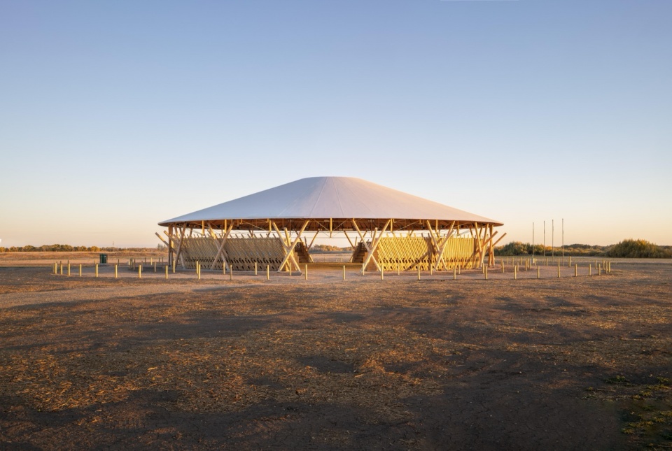 Muscowpetung Powwow Arbour by Oxbow Architecture Richard Kroeker