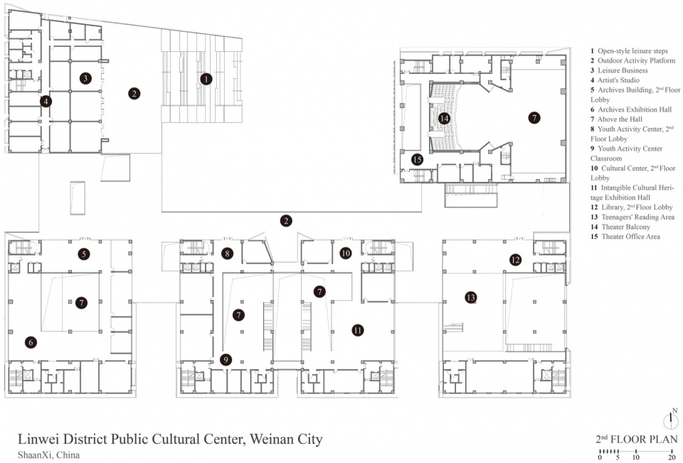 linwei district public cultural center weinan city by jointhorp architectural design co ltd