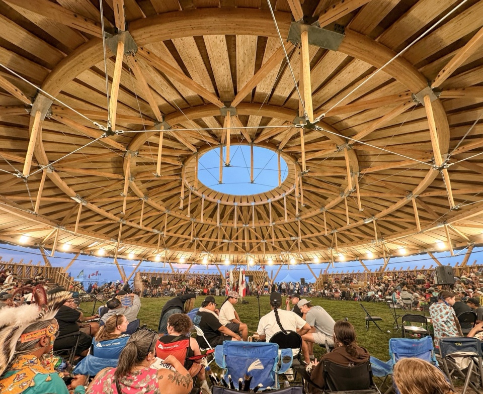 Muscowpetung Powwow Arbour by Oxbow Architecture Richard Kroeker