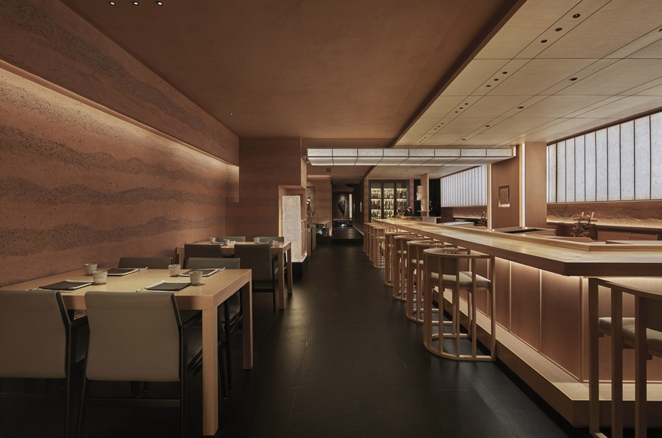 xi restaurant bar by odd okamoto deguchi design