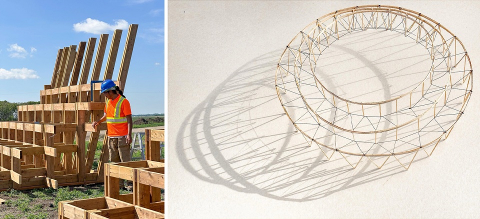 Muscowpetung Powwow Arbour by Oxbow Architecture Richard Kroeker 拷贝
