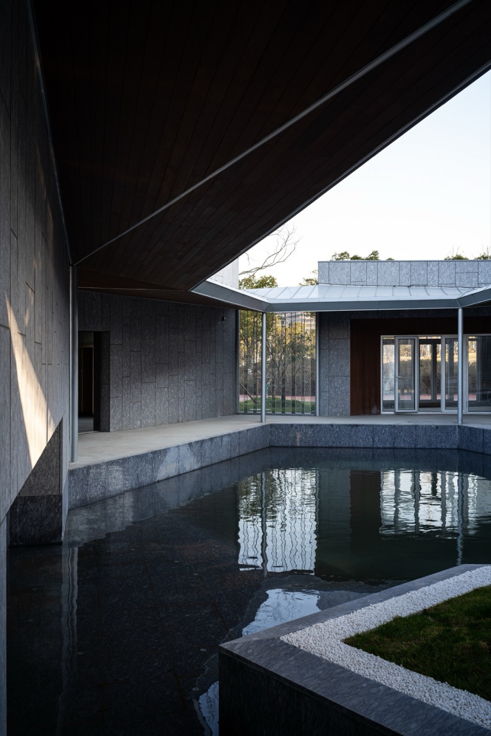 Clustered Rocks Court Floating Leaf Pavilion Pudong Shanghai by Atelier Z
