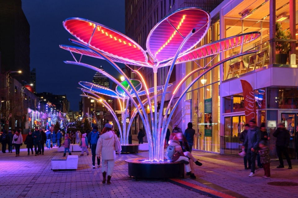 montreal lights up lumino presents 35 works in the quartier des spectacles and downtown by quartier des spectacles partnership