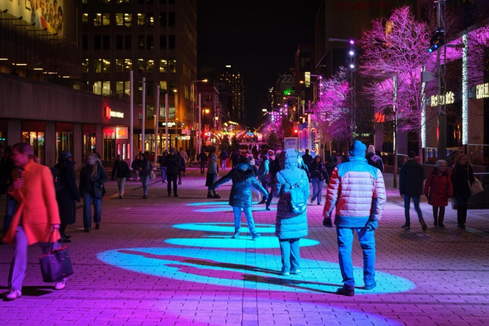 montreal lights up lumino presents 35 works in the quartier des spectacles and downtown by quartier des spectacles partnership