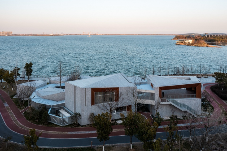 Clustered Rocks Court Floating Leaf Pavilion Pudong Shanghai by Atelier Z