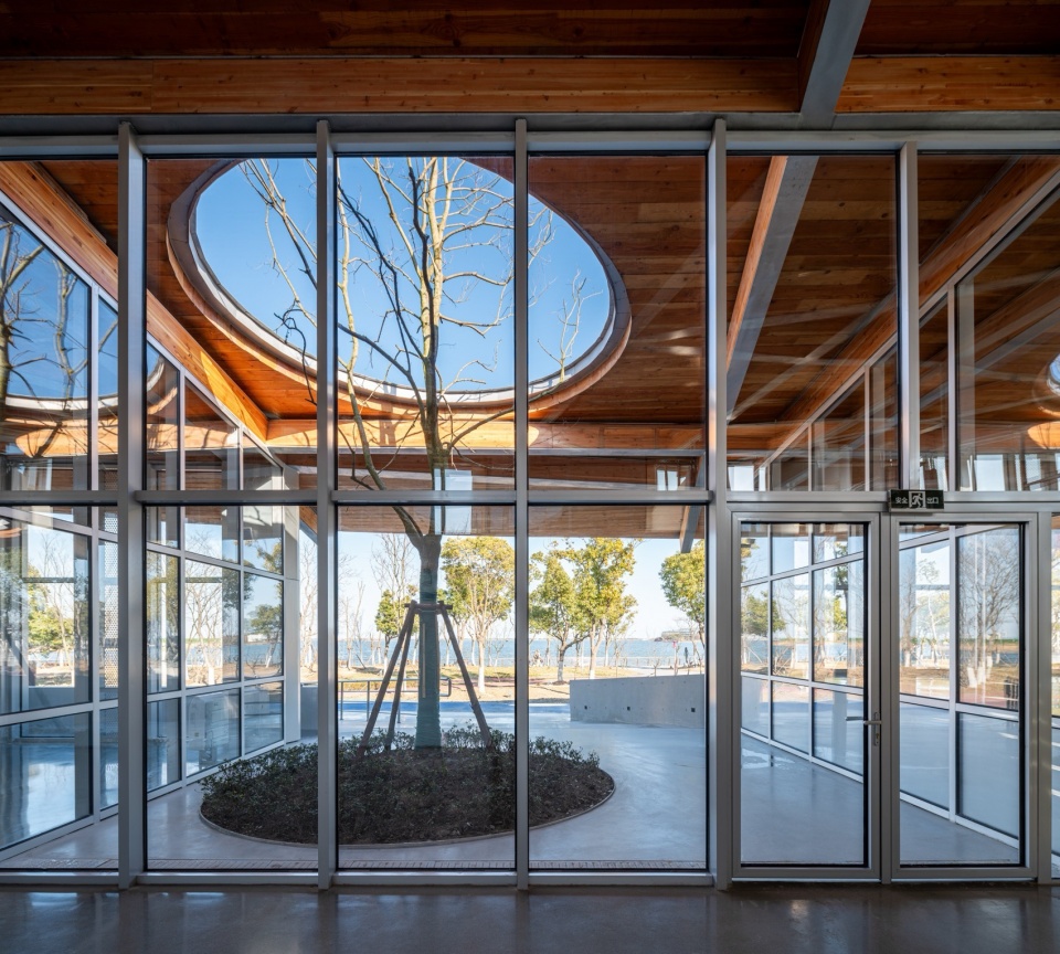 Clustered Rocks Court Floating Leaf Pavilion Pudong Shanghai by Atelier Z