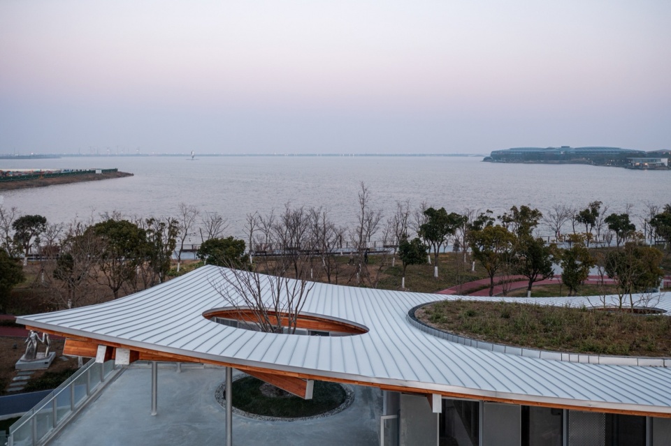 Clustered Rocks Court Floating Leaf Pavilion Pudong Shanghai by Atelier Z