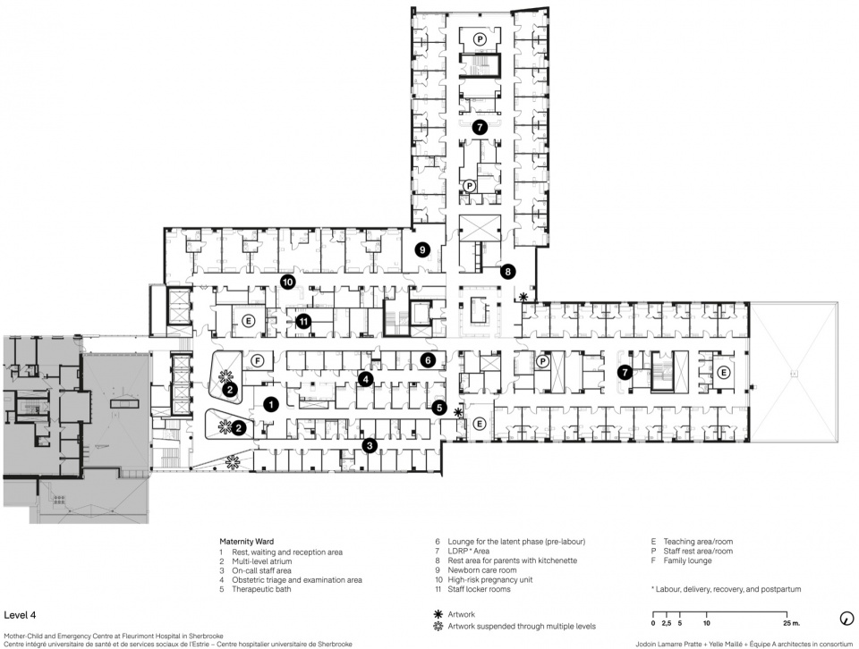 a new mother child and emergency centre in sherbrooke offers a reimagined hospital experience by jodoin lamarre pratte yelle maille equip...