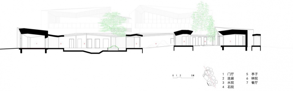 Clustered Rocks Court Floating Leaf Pavilion Pudong Shanghai by Atelier Z