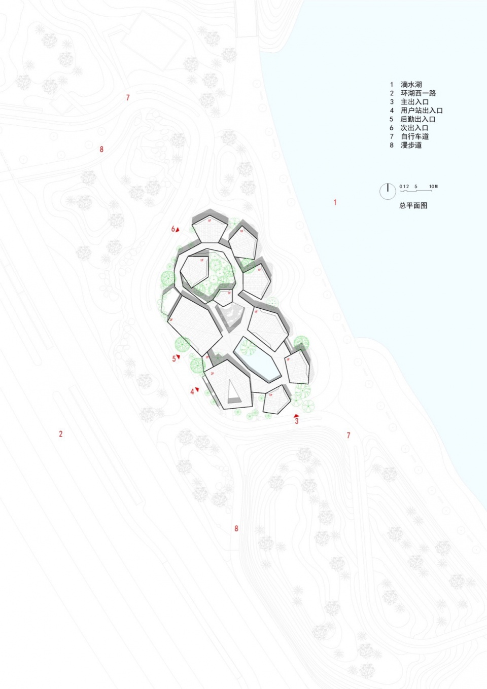 Clustered Rocks Court Floating Leaf Pavilion Pudong Shanghai by Atelier Z