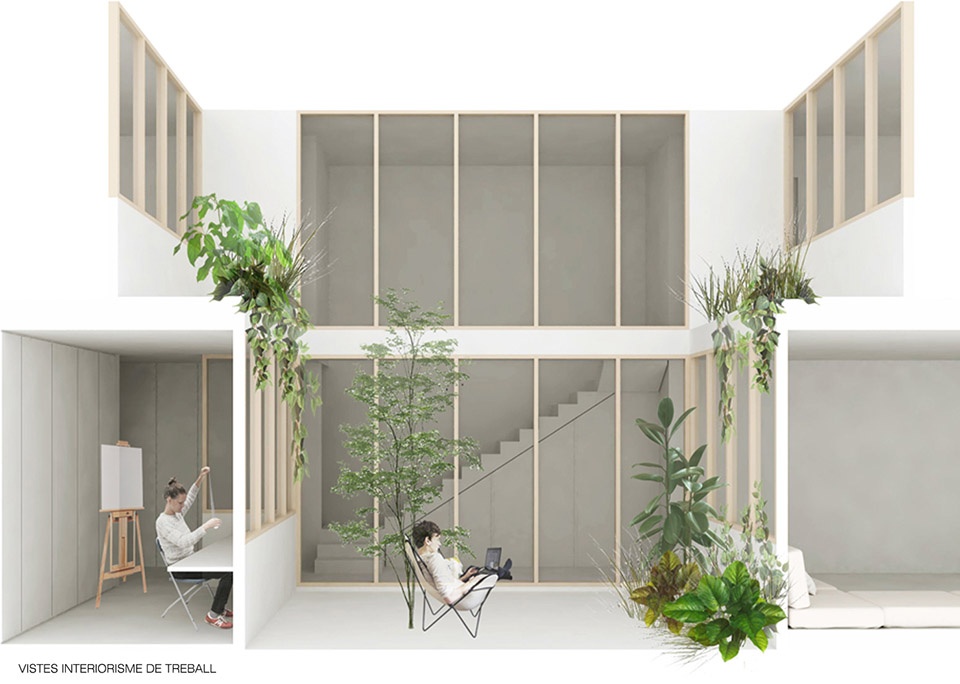 117bof a house to live around a tree by vallribera noray arquitectes