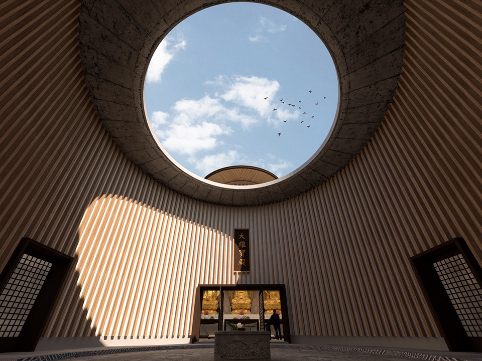 Design of Guanyin Monastery Yangzhou Jiangsu by Shanghai Shanxiang Architectural Design