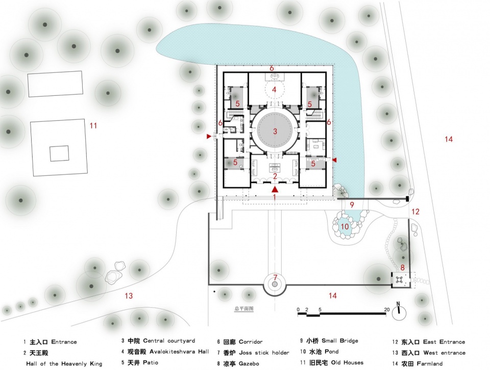 Design of Guanyin Monastery Yangzhou Jiangsu by Shanghai Shanxiang Architectural Design