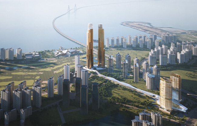 Songdo Posco Global Supercomplex by Morphosis