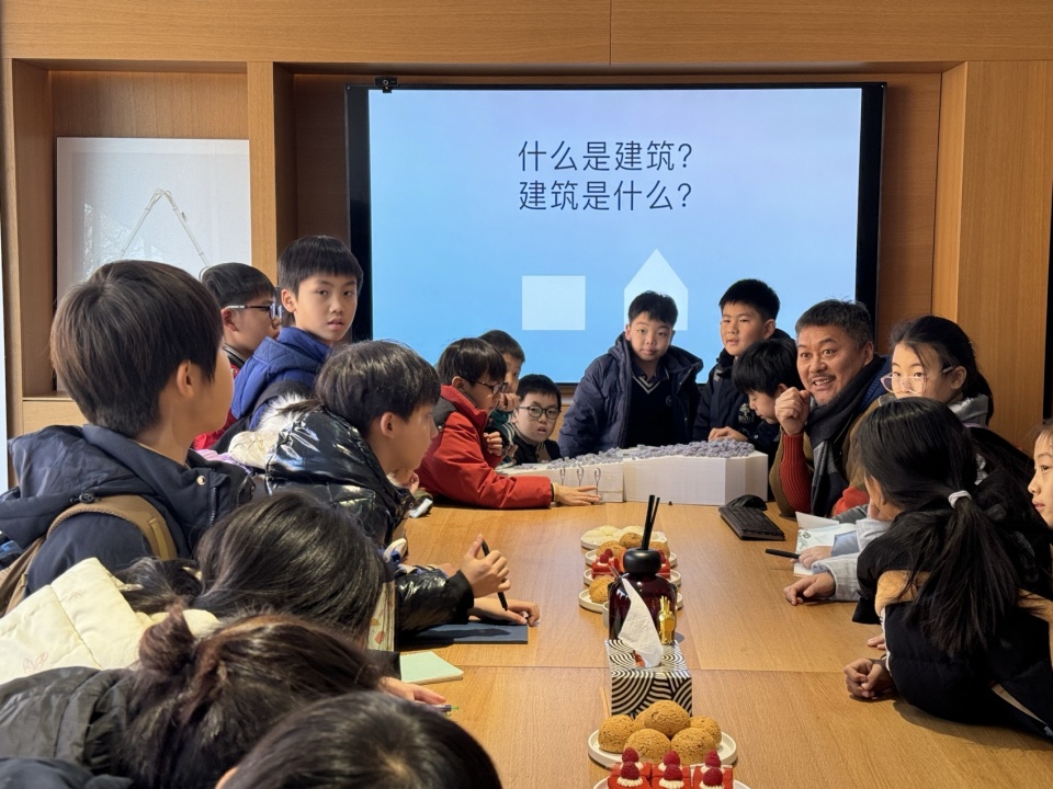 Photos of children visiting the office