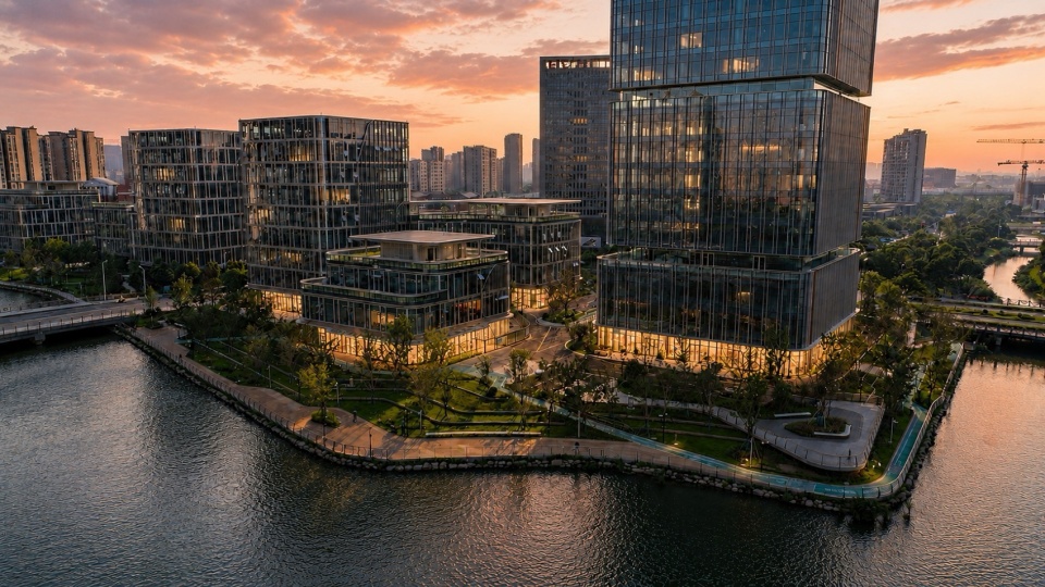 Riverside Landscape Design of Green Belts on Both Sides of Dadongjiang