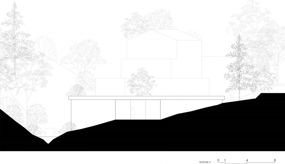 narrow house by studio lorenzo guzzini
