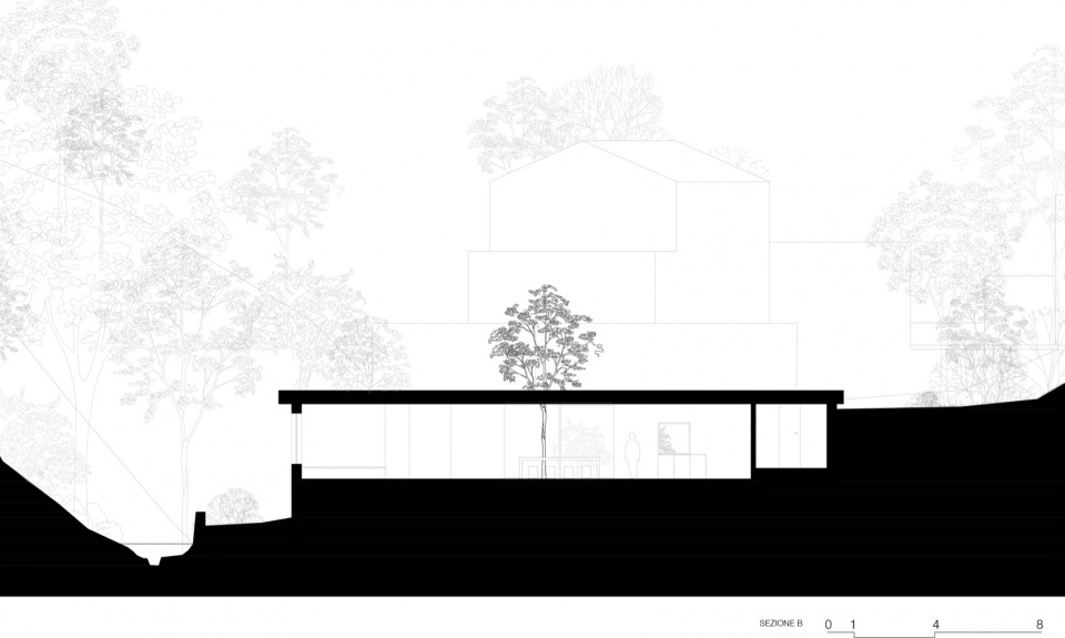 narrow house by studio lorenzo guzzini