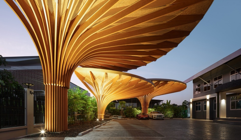 Thepwatana Solar Parking Roof by Openbox Architects