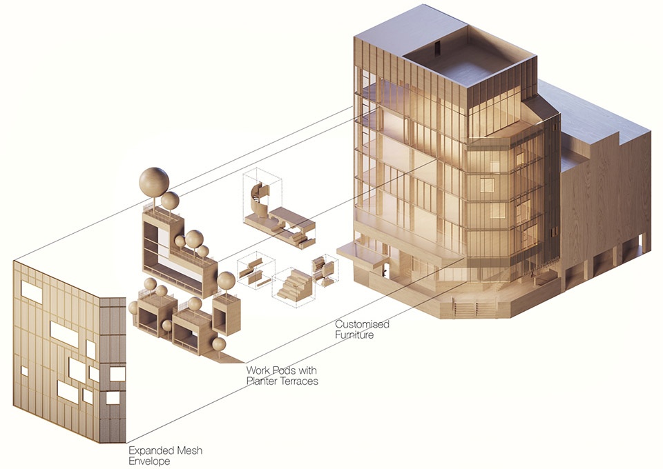 garden curtain wall by formwerkz architects