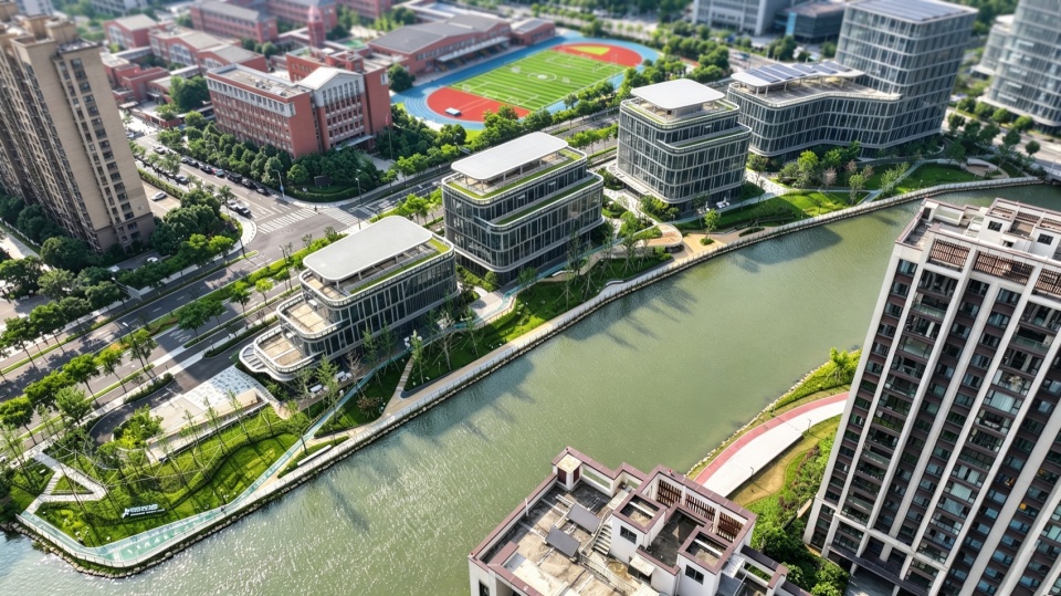 Riverside Landscape Design of Green Belts on Both Sides of Dadongjiang