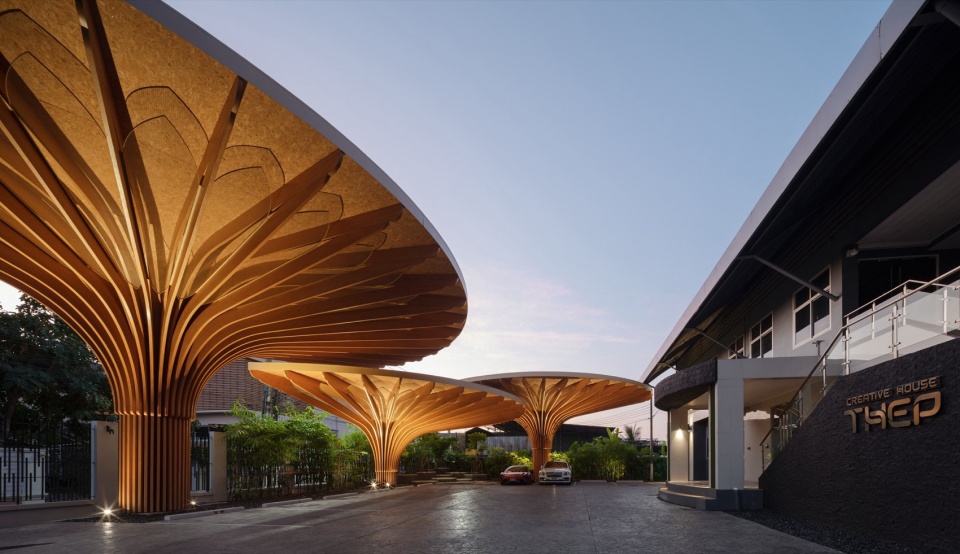 Thepwatana Solar Parking Roof by Openbox Architects